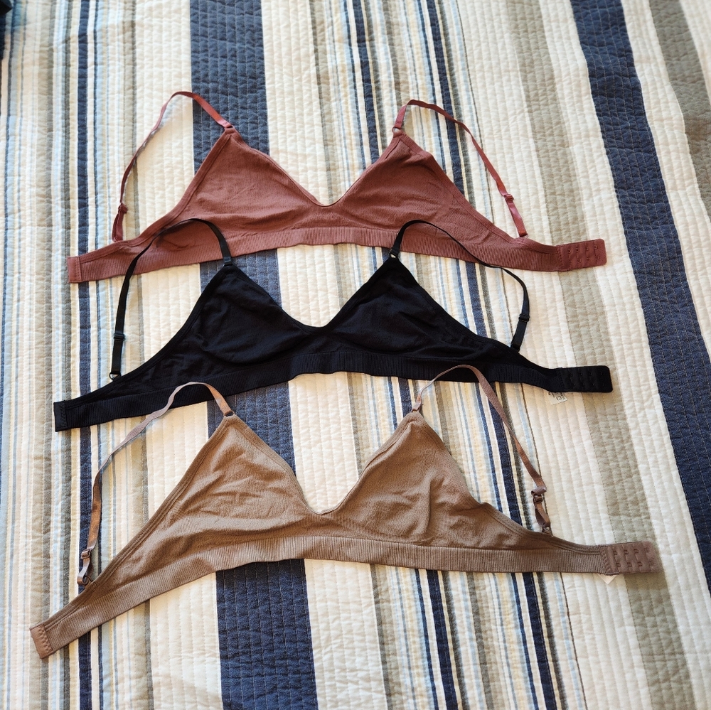 3 pack unlined bras